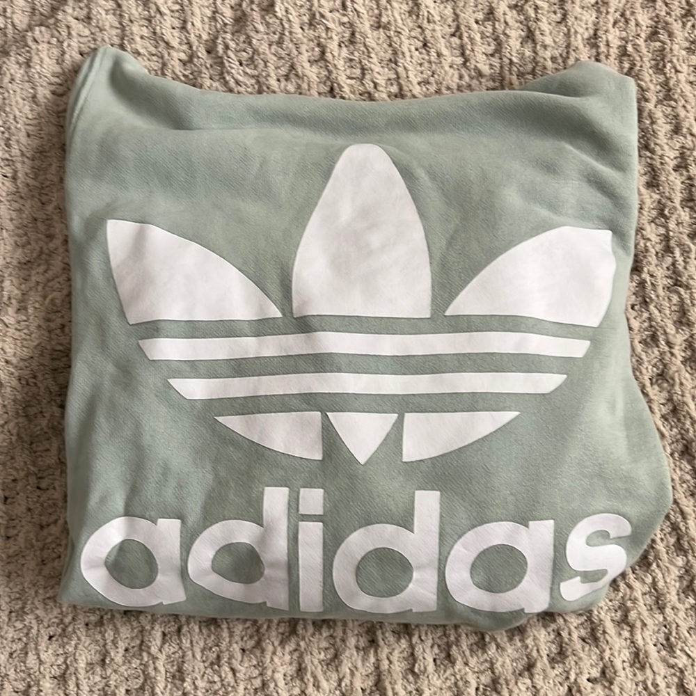 Mint green adidas hoodie